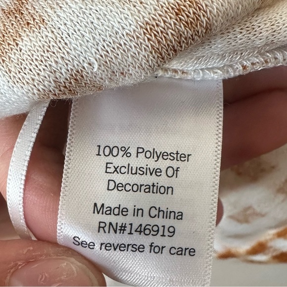 NWT Kohls SO Brand Gold Cropped Gingham Checkered Smocked Peplum Tank Sz Medium - Picture 5 of 7